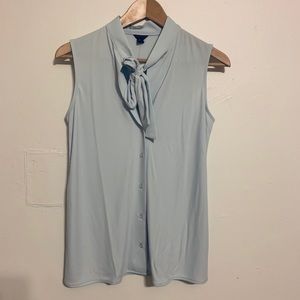 NWT Ann Taylor Baby Blue Sleeveless Blouse XS